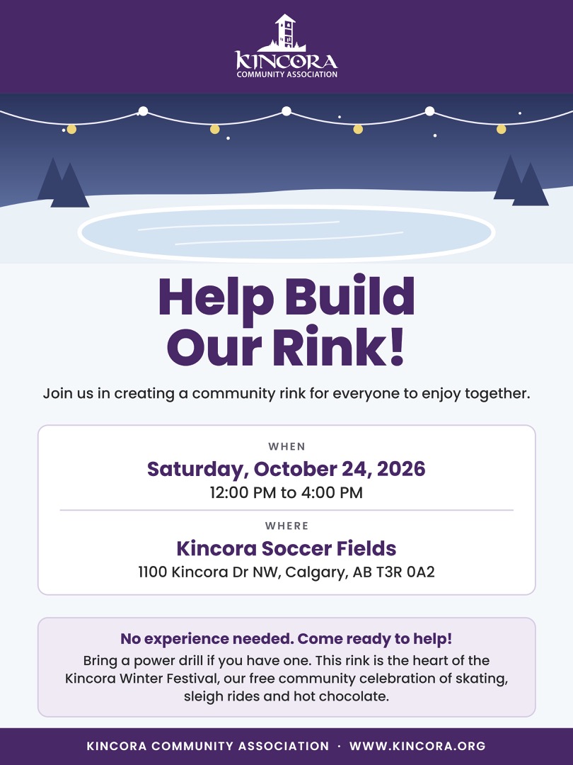 Kincora Community Rink Volunteer Callout 2026